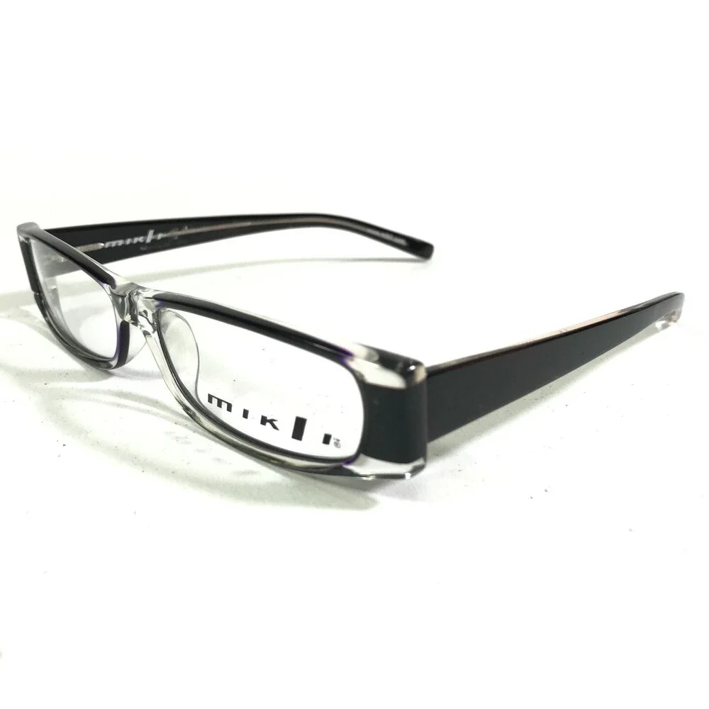 Mikli M0514 col 01 Eyeglasses Frames Brown Purple Clear Rectangular 52-15-140